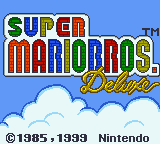 Super Mario Bros Deluxe Title Screen
